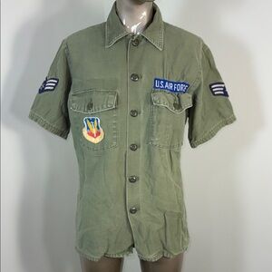 Military US Air Force Men's Green Military Style Shirt
